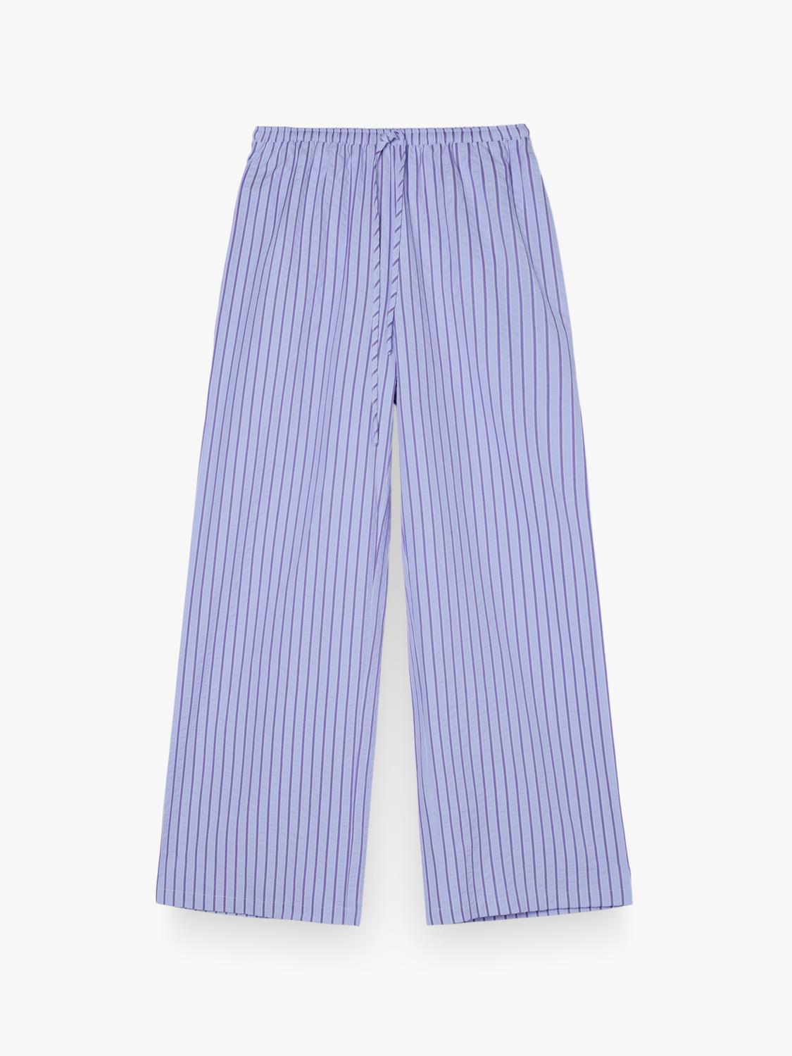 Pantalón Wide Leg Tailor Jogger Stripes - White