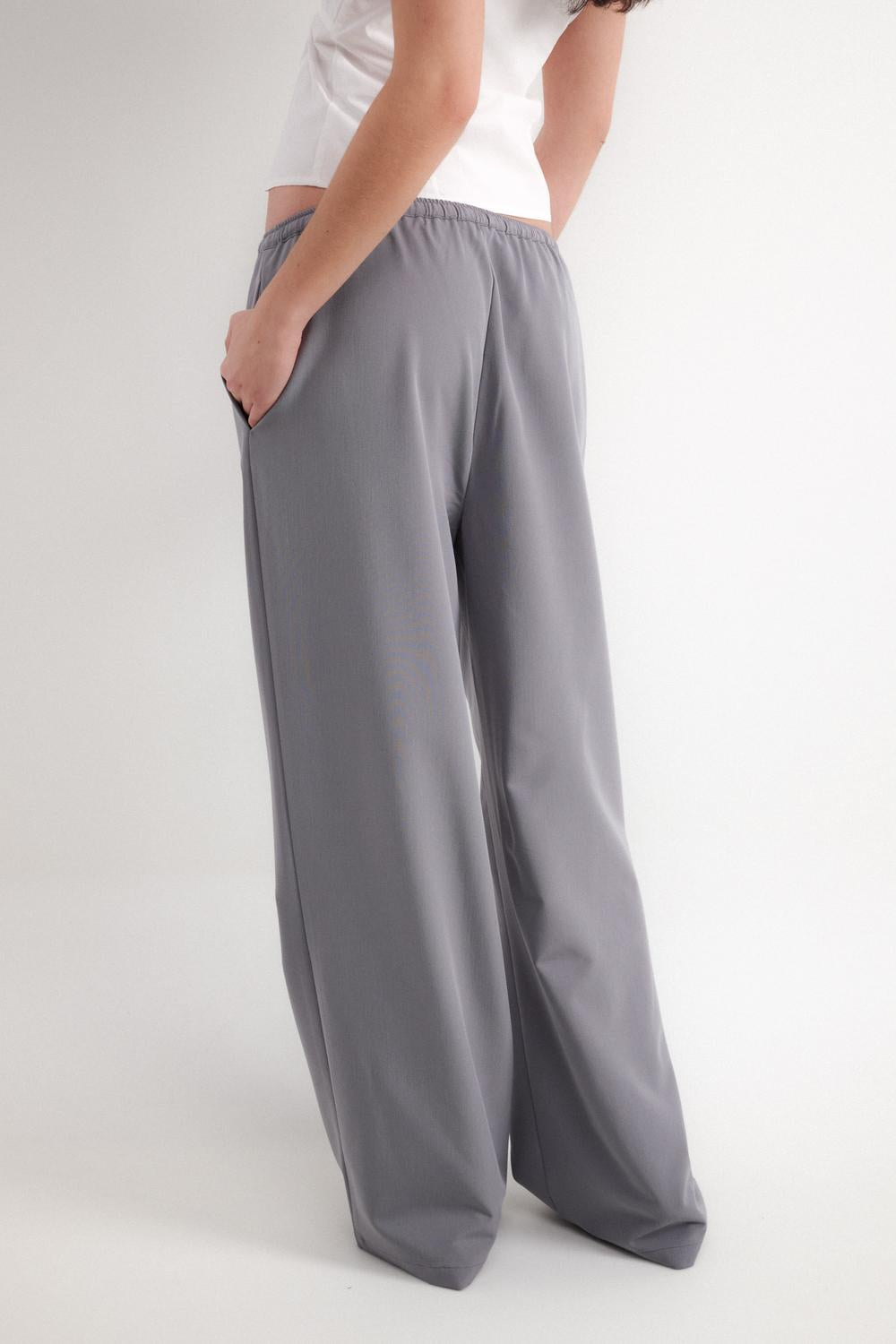 Pantalón Wide Leg Tailor Jogger - Dark Grey