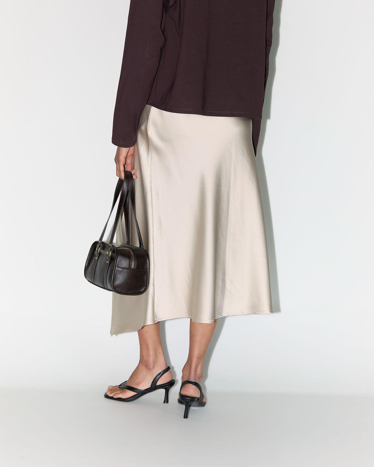 Pollera Basic Satin - Ecru