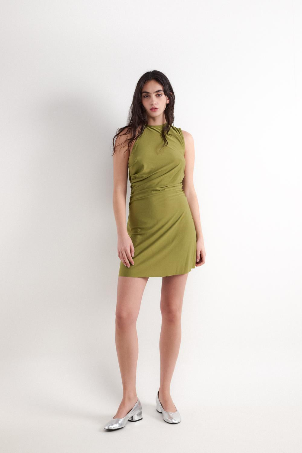 Vestido Circular Back Detail - Classic Green