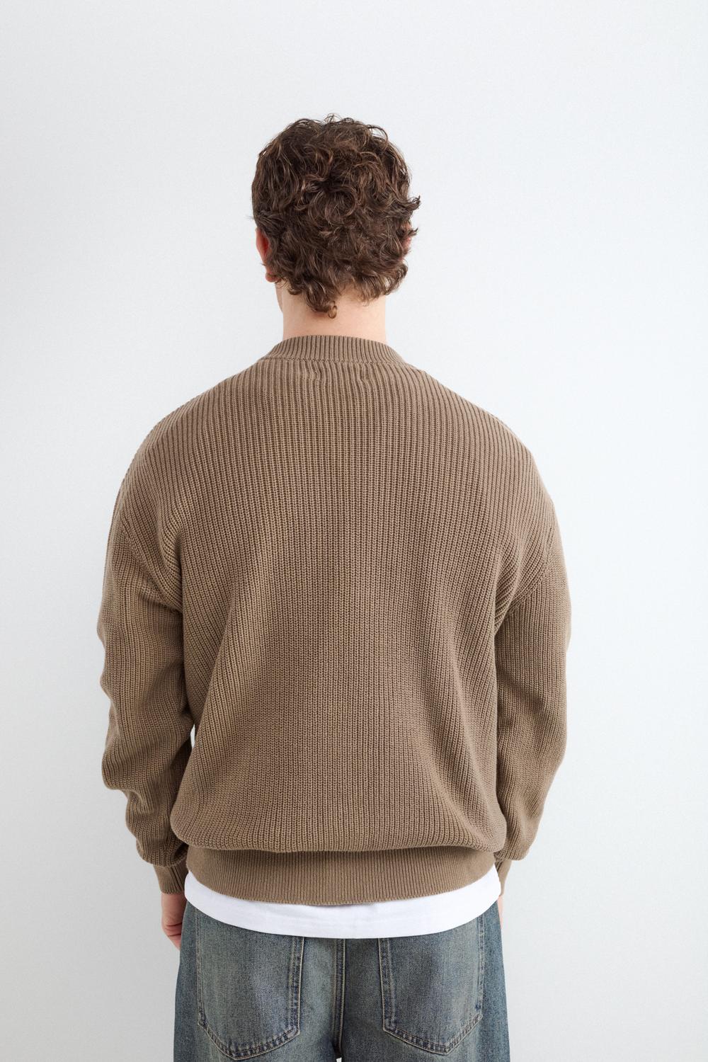 Sweater Relaxed Fit Summer Cotton - Brown Out