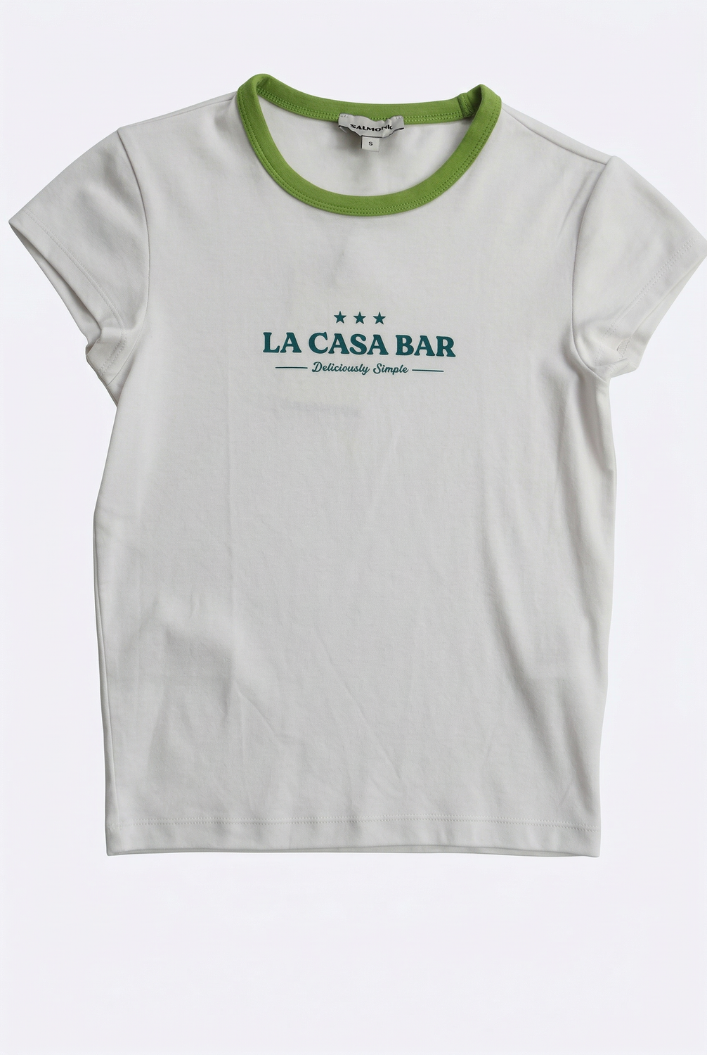 Remera Slim Casa Bar - White