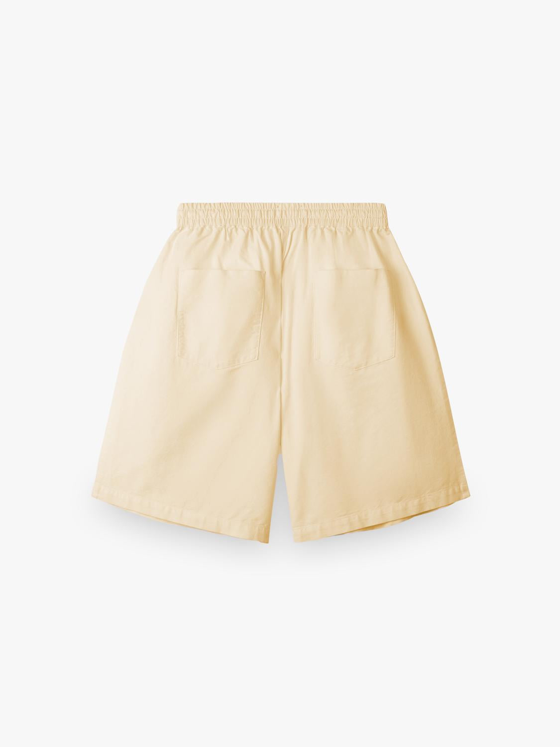 Short Regular Fit Pleats Volume - Blazing Yellow