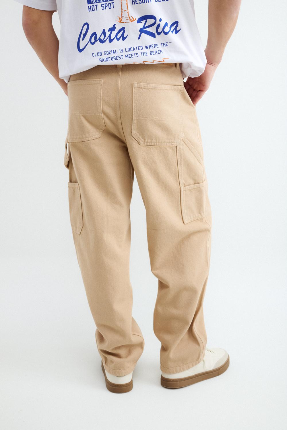 Pantalón RELAXED FIT CARPENTER PACO - Beige
