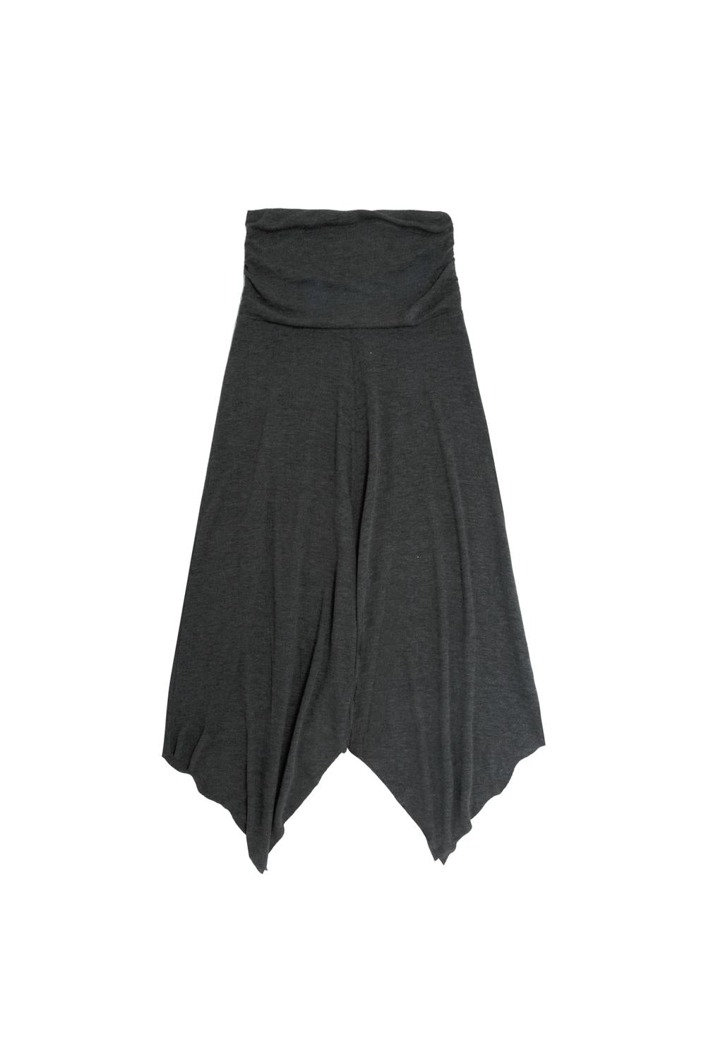 Pollera Midi Drapped - Dark Shadow