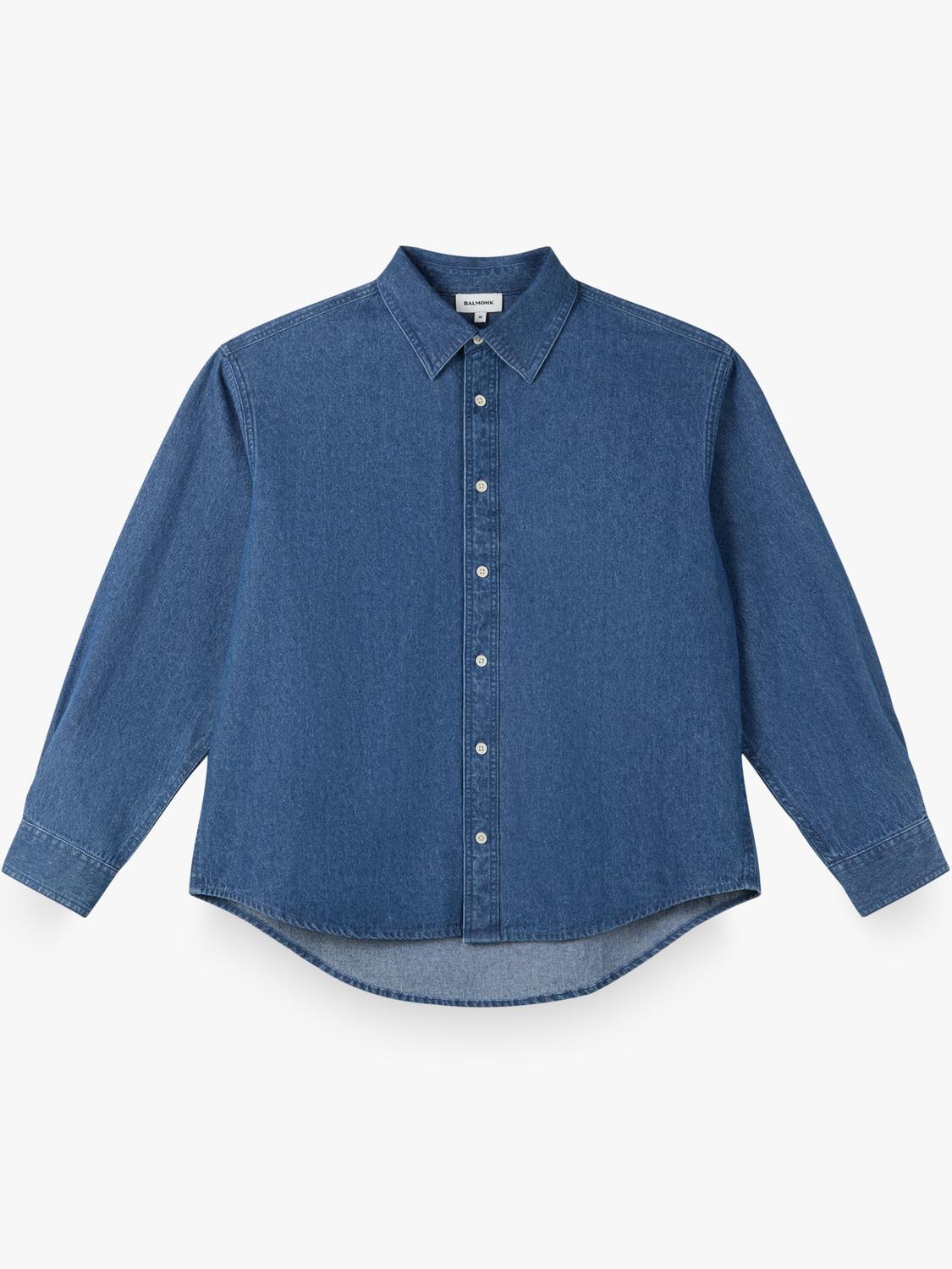 Camisa Regular Fit Denim - Medium Blue Denim