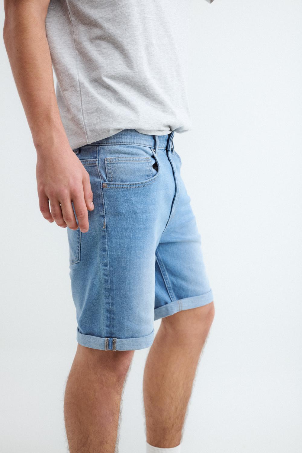 Bermuda de Jean SLIM FIT JUAN - Light Blue Denim