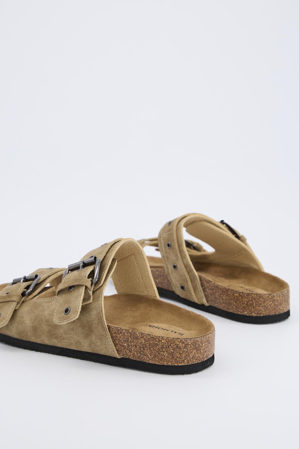 Sandalia BIO BUCKLE - Deep Taupe