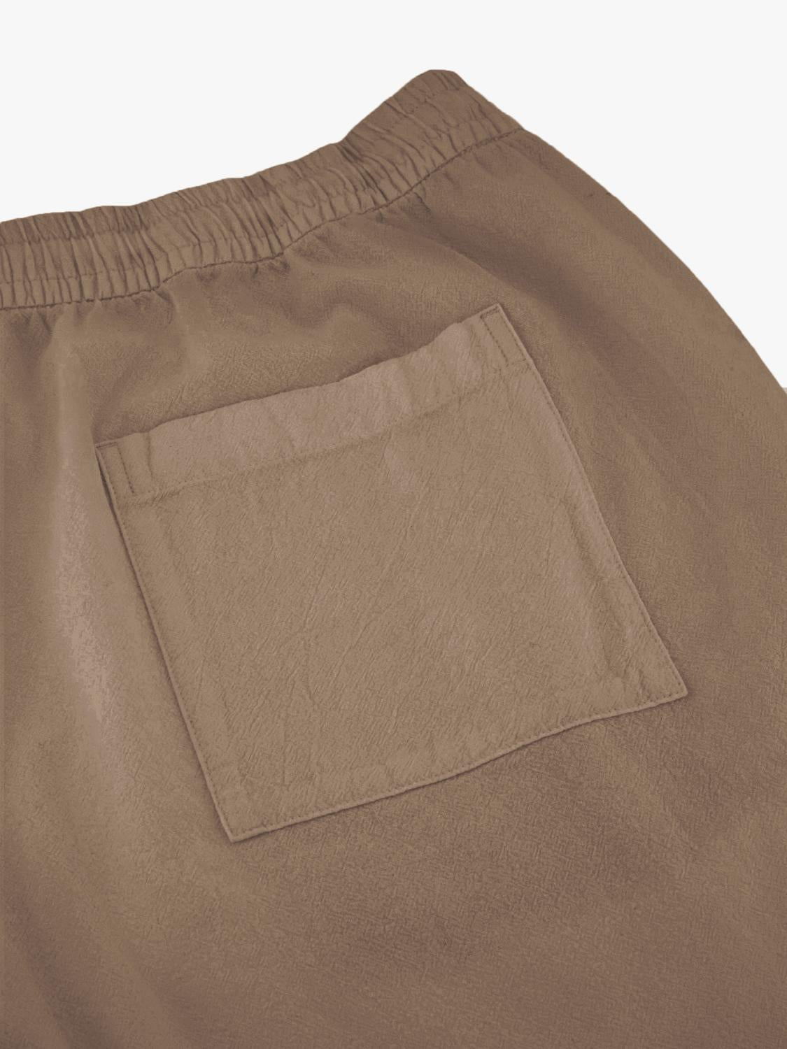 Bermuda JOGGER LIGHT COTTON - Brown Out