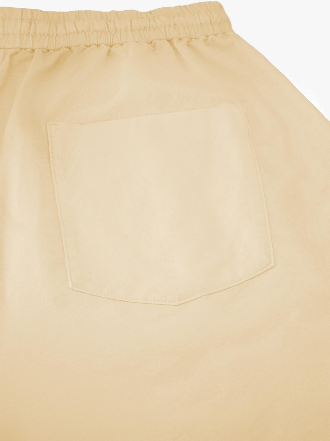 Short Regular Fit Pleats Volume - Blazing Yellow