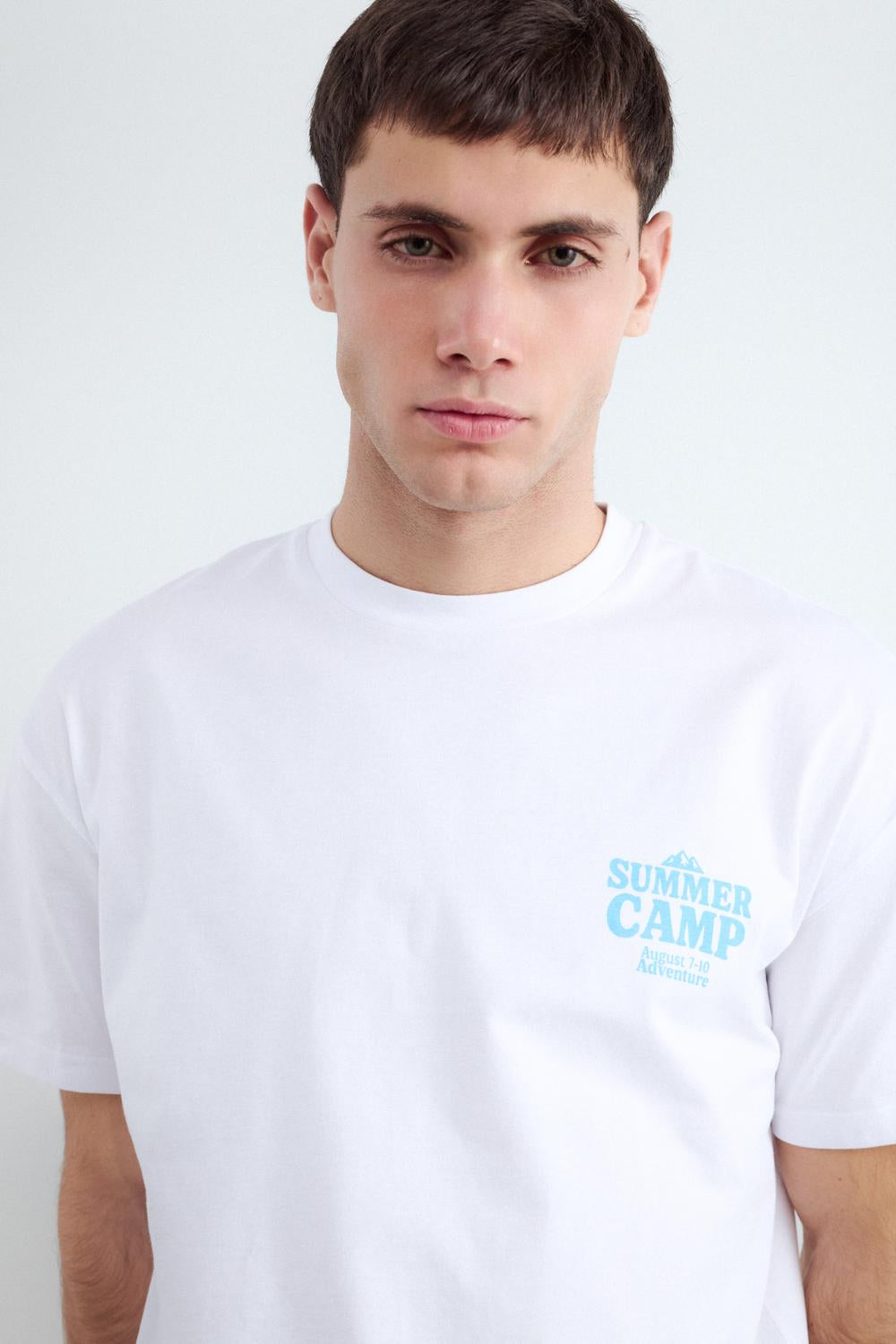 Remera Relaxed Print Summer - White