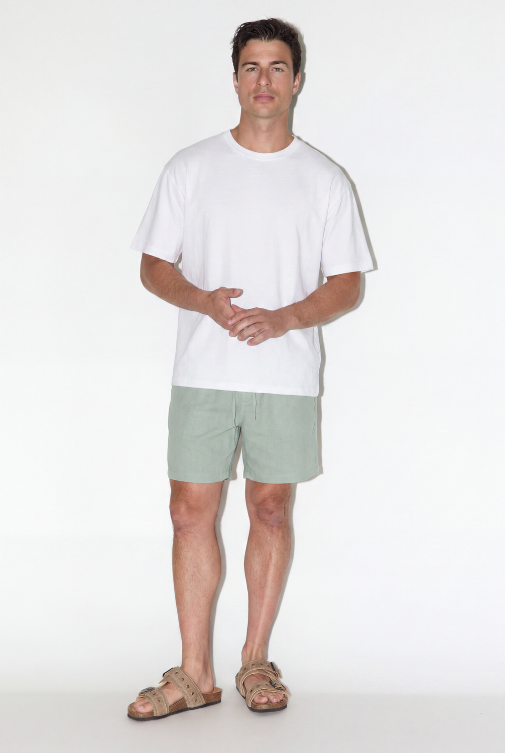 Bermuda JOGGER LIGHT COTTON - Forest Green