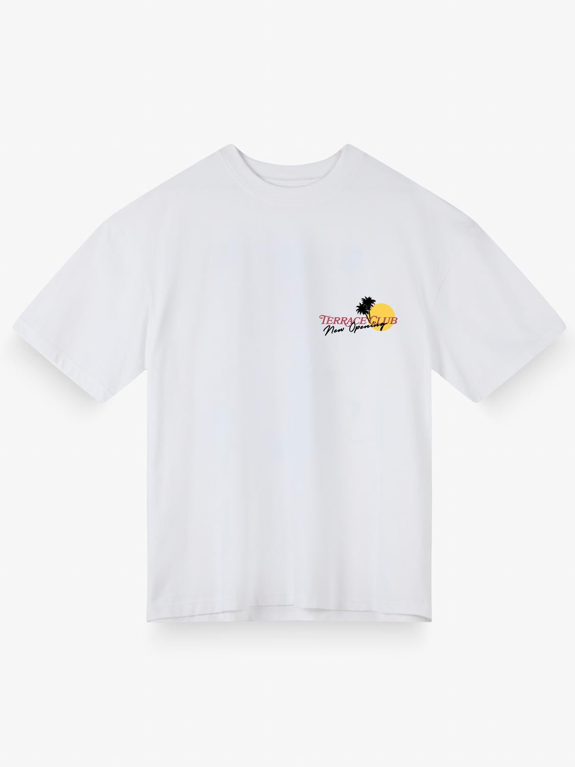 Remera Relaxed Fit Print Terrace Club - White