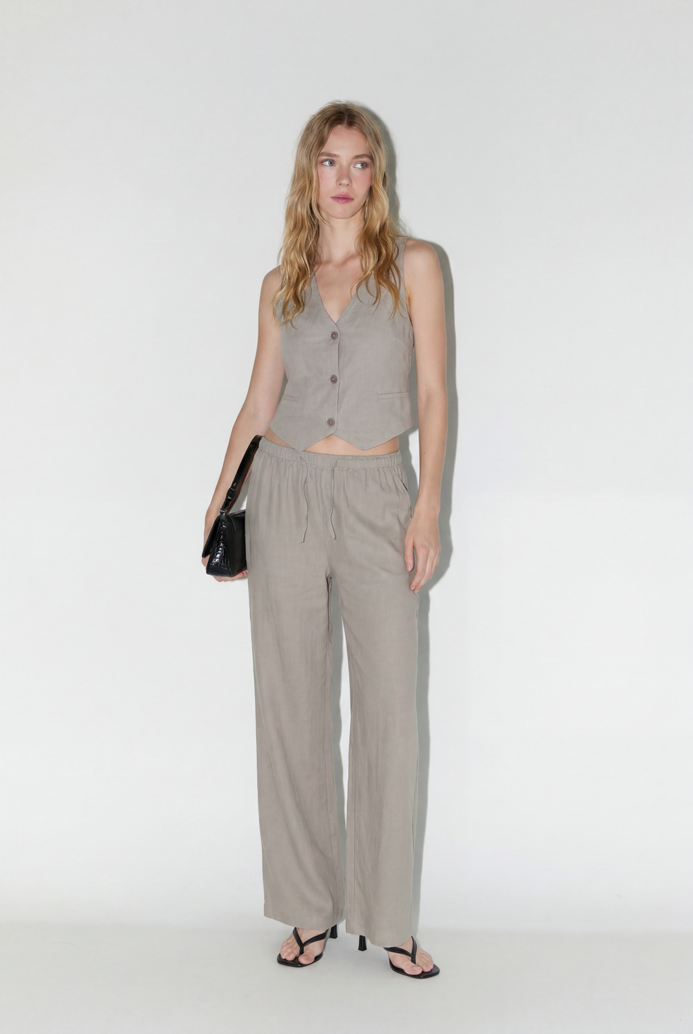 Remera Regular Waistcoat Rustic - Deep Taupe