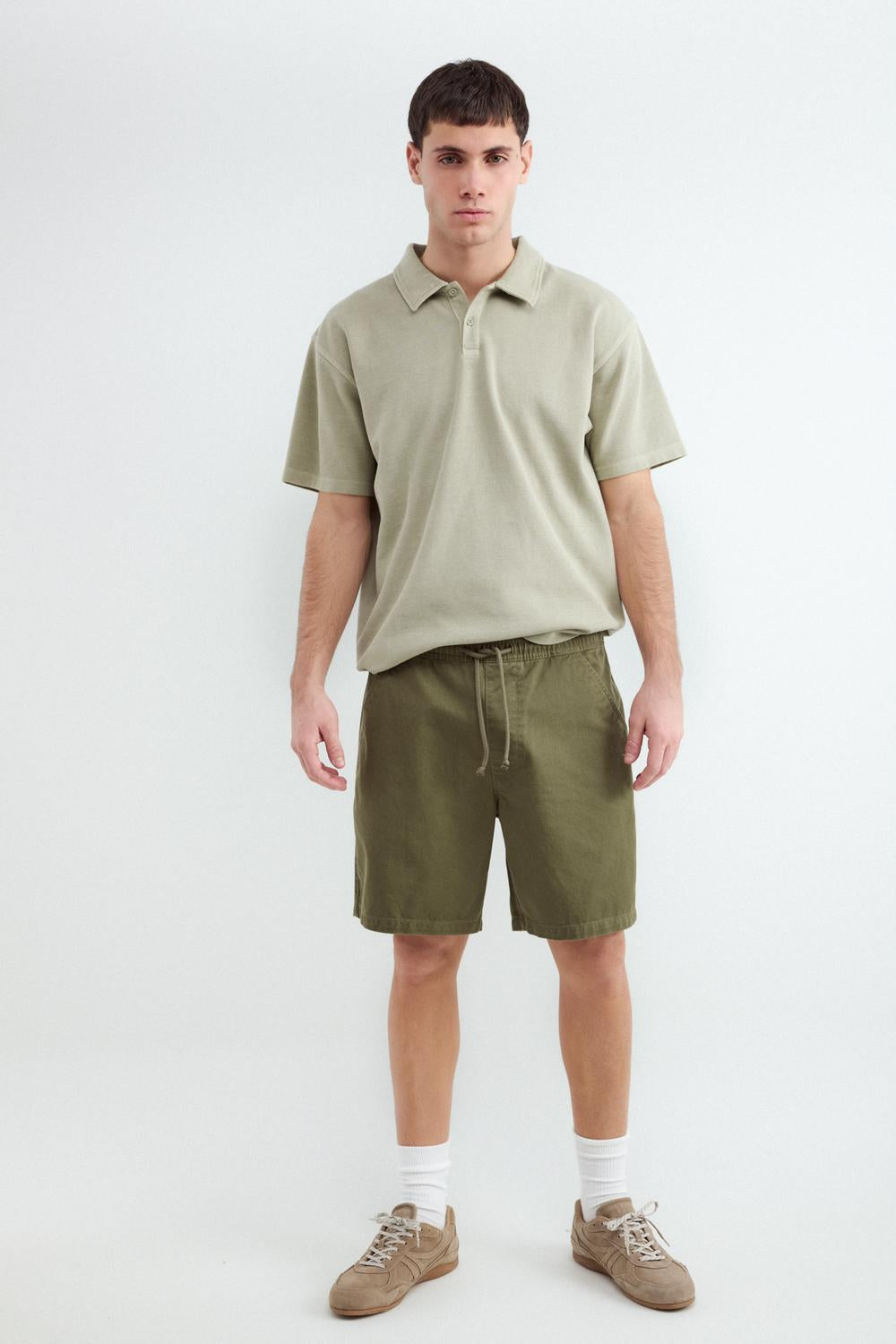 Camisa Regular Fit Basic - Forest Green