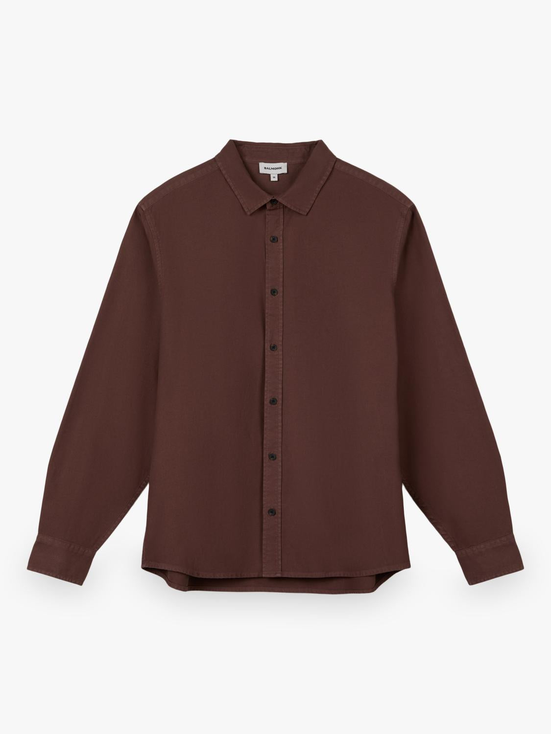 Camisa Regular Fit Heavy Cotton - Chocolate Brown