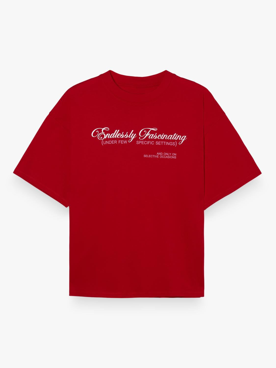 Remera Oversize Endlessly - Red Alert