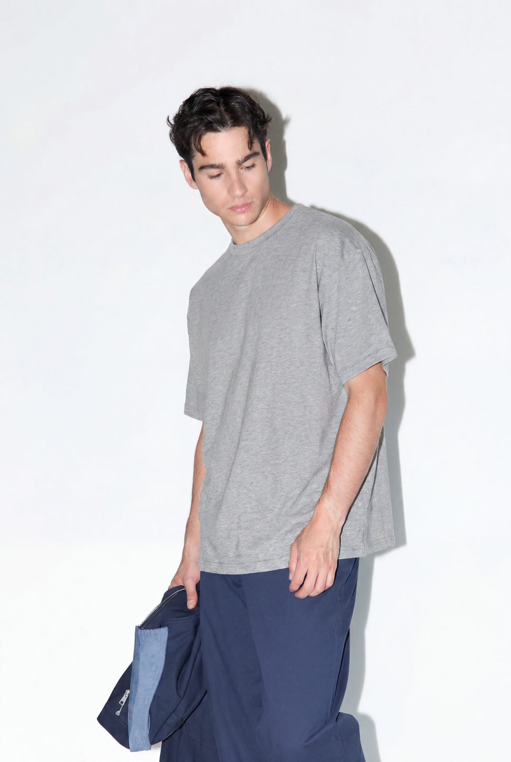 Remera Relaxed - Grey Melange
