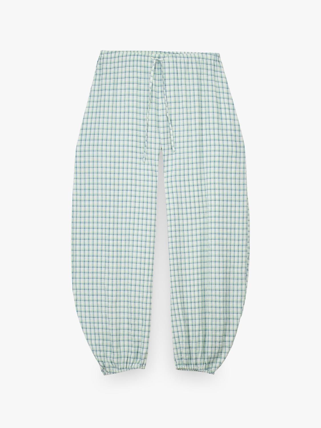 Pantalón Baggy Checks - Light Blue