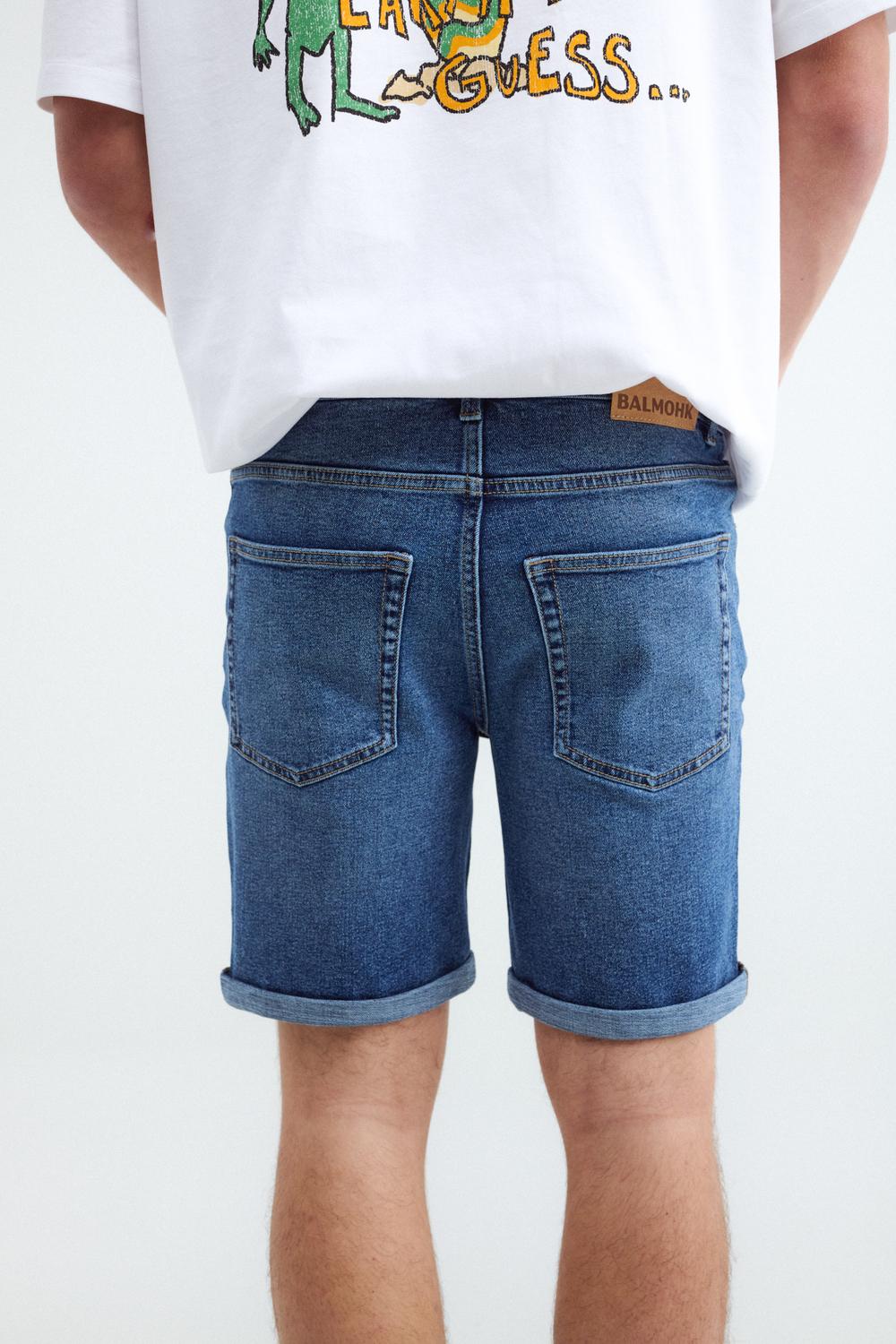 Bermuda de Jean SLIM FIT JUAN - Medium Blue Denim