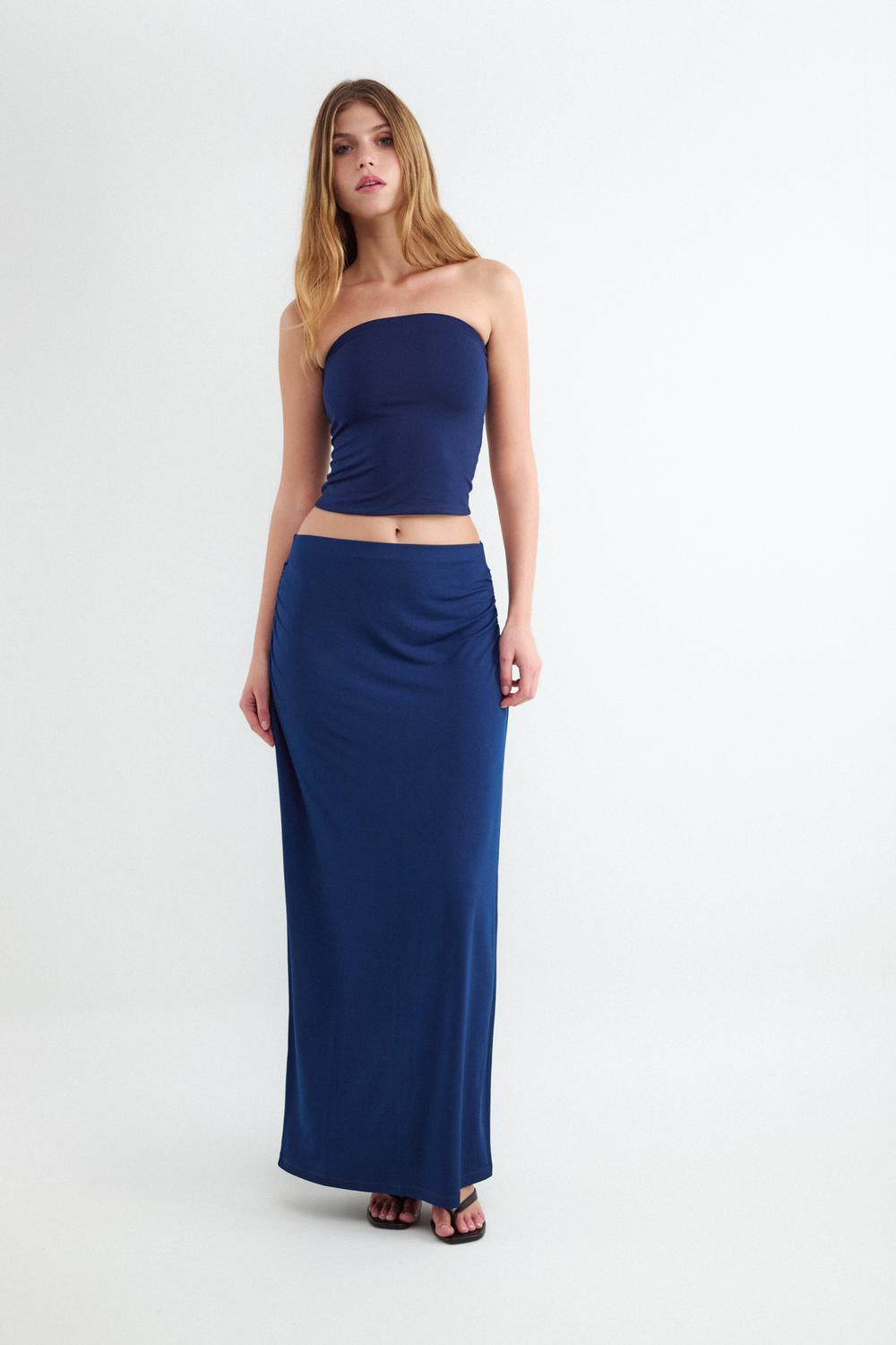 Remera Bandeau Set Poliamida - Navy Blue