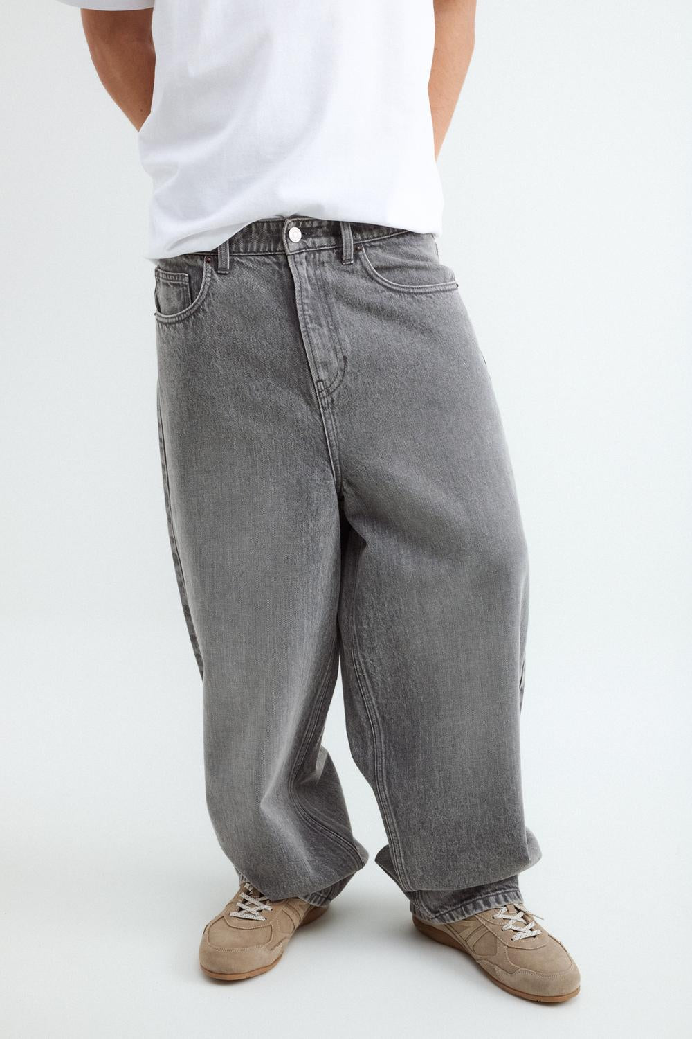 Jean BAGGY FIT JOHNNY - Medium Grey Denim