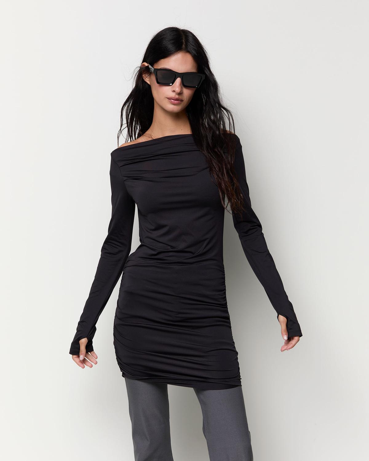 Vestido Regular Mini - Black