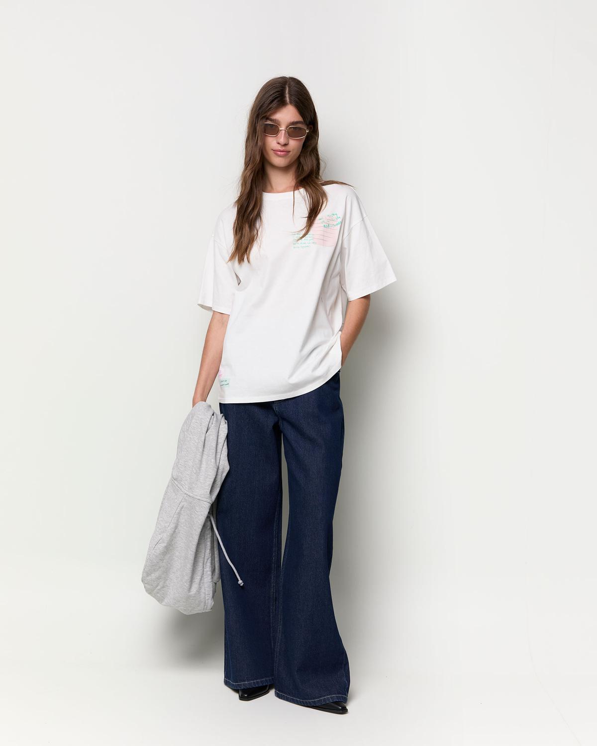 Remera Oversize Post It - White