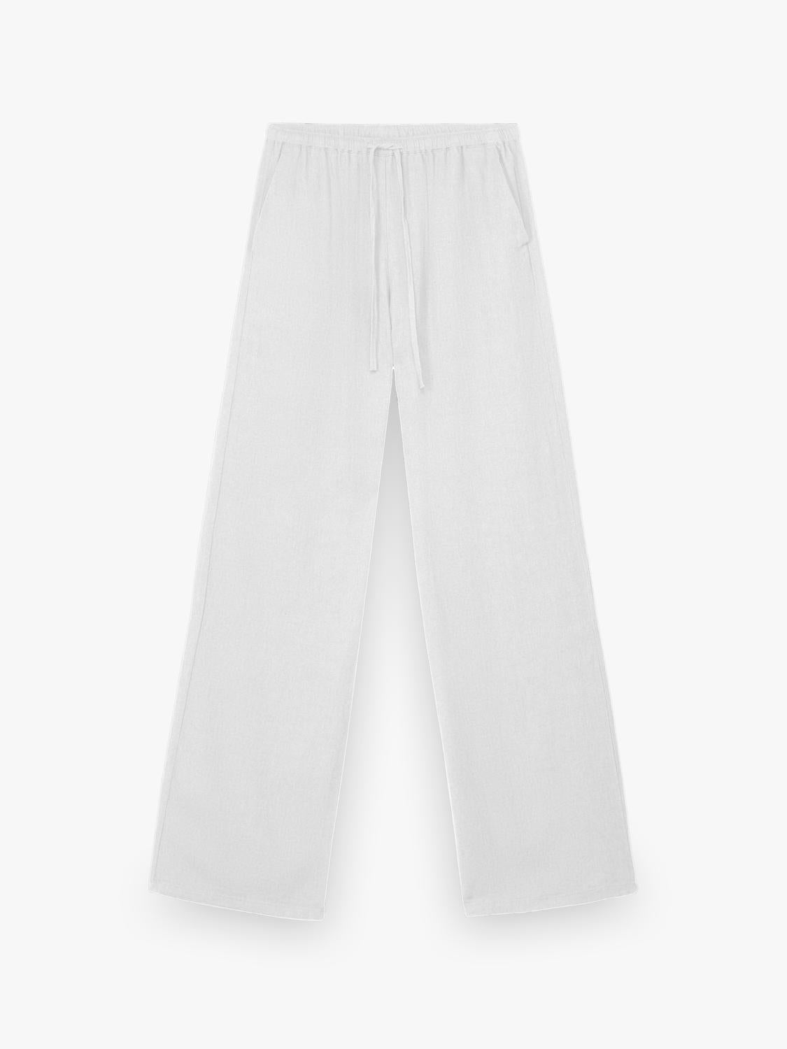 Pantalón Wide Leg Rustic Jogger - White