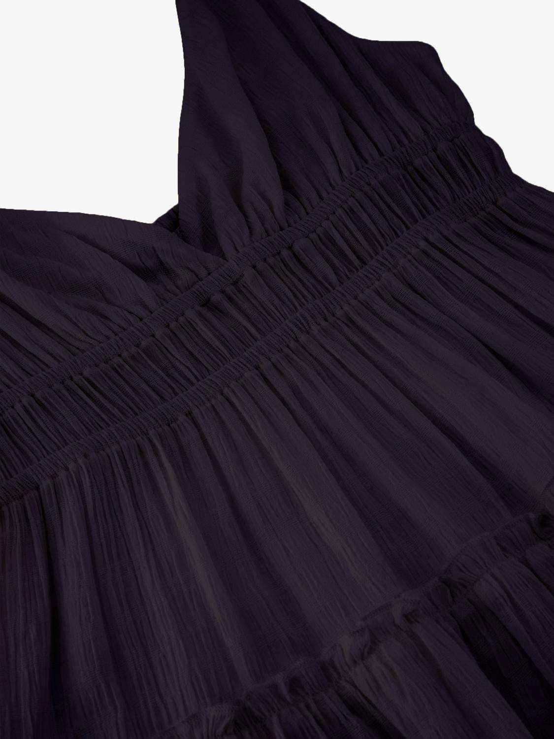 Vestido Relaxed Mini Rustic - Black