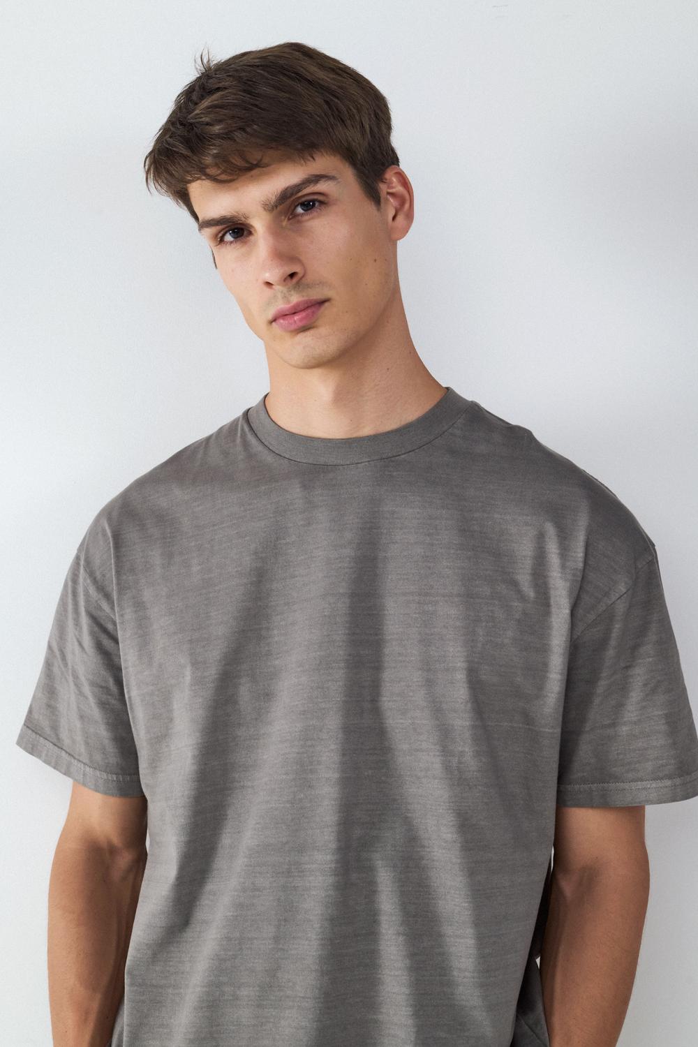 Remera Relaxed Washed - Grey