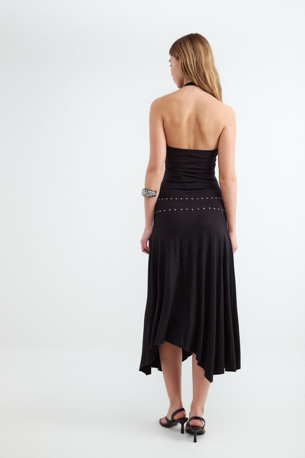 Vestido Tachas - Black