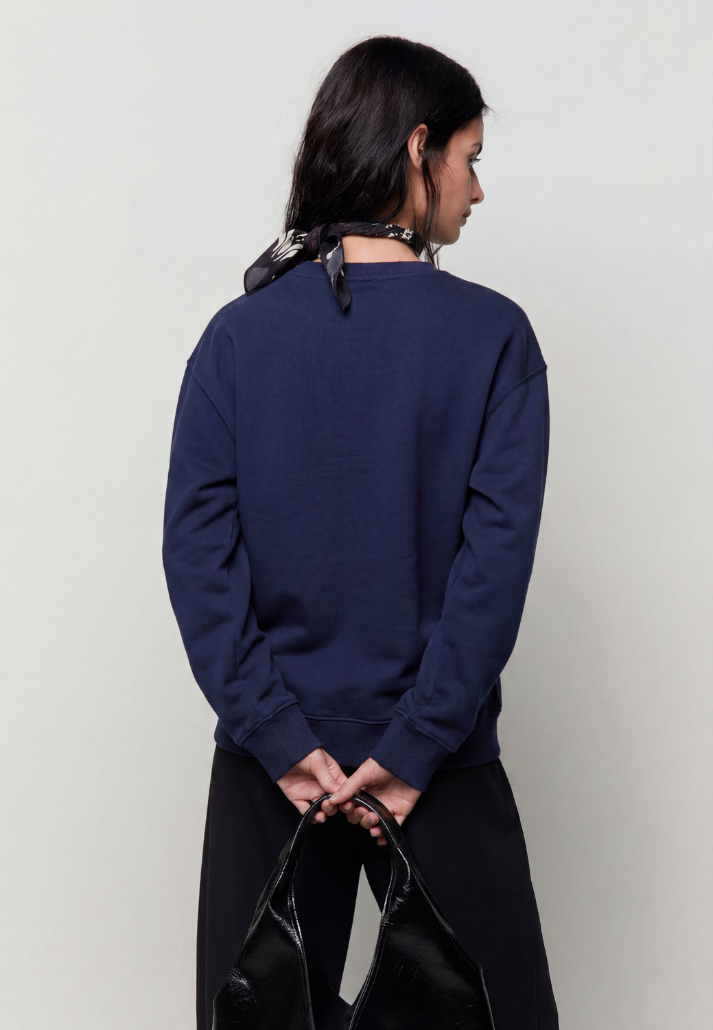Buzo Relaxed Crew Neck Fleece - Navy Peony
