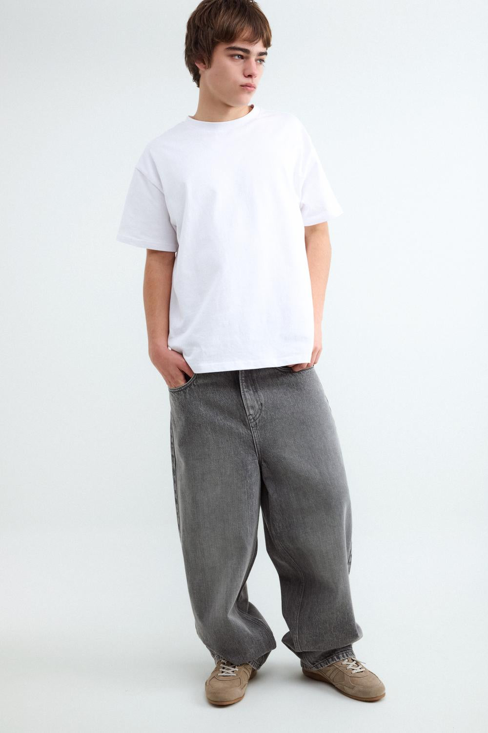 Jean BAGGY FIT JOHNNY - Medium Grey Denim
