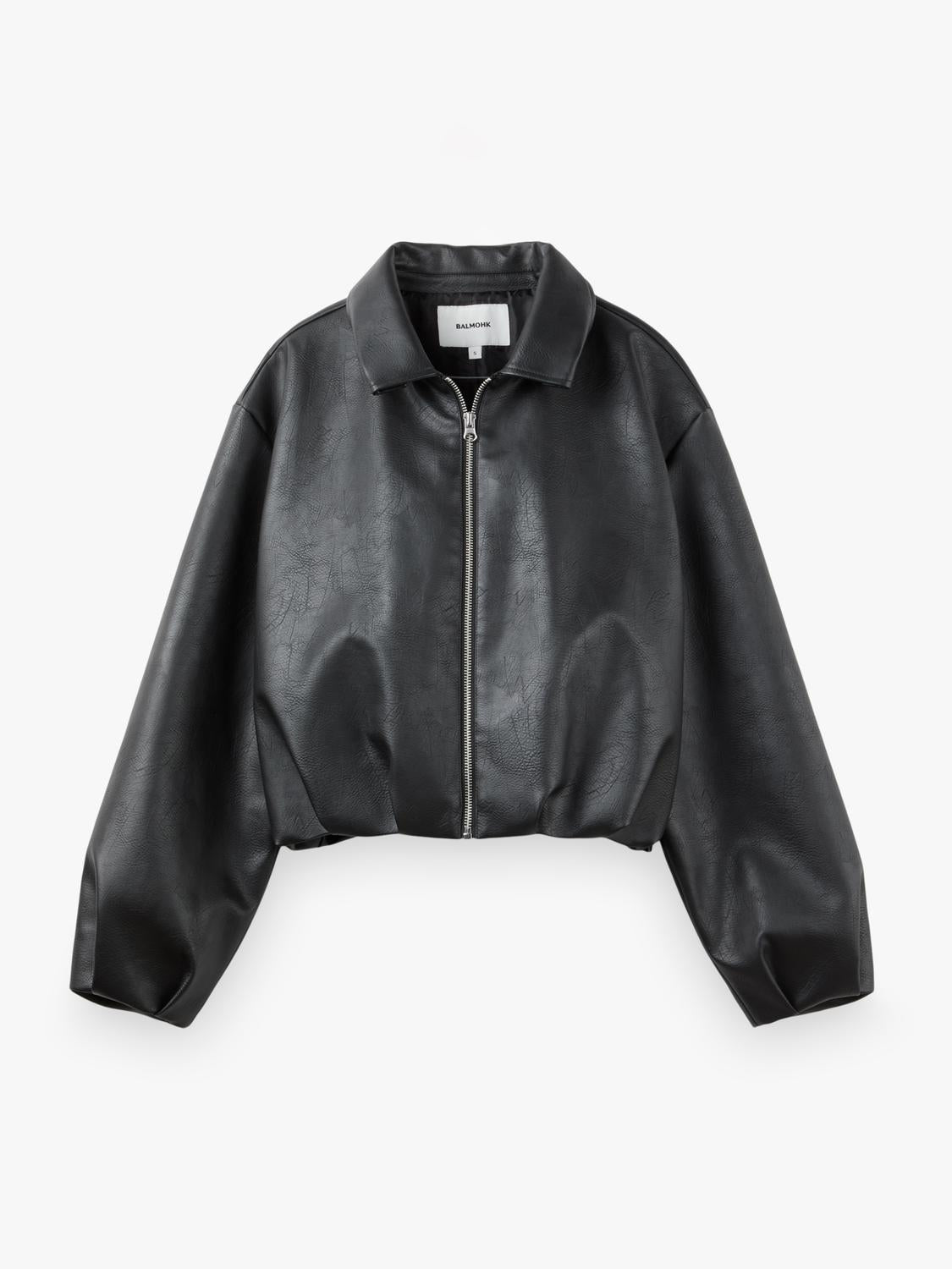 Campera Bomber PU - Black