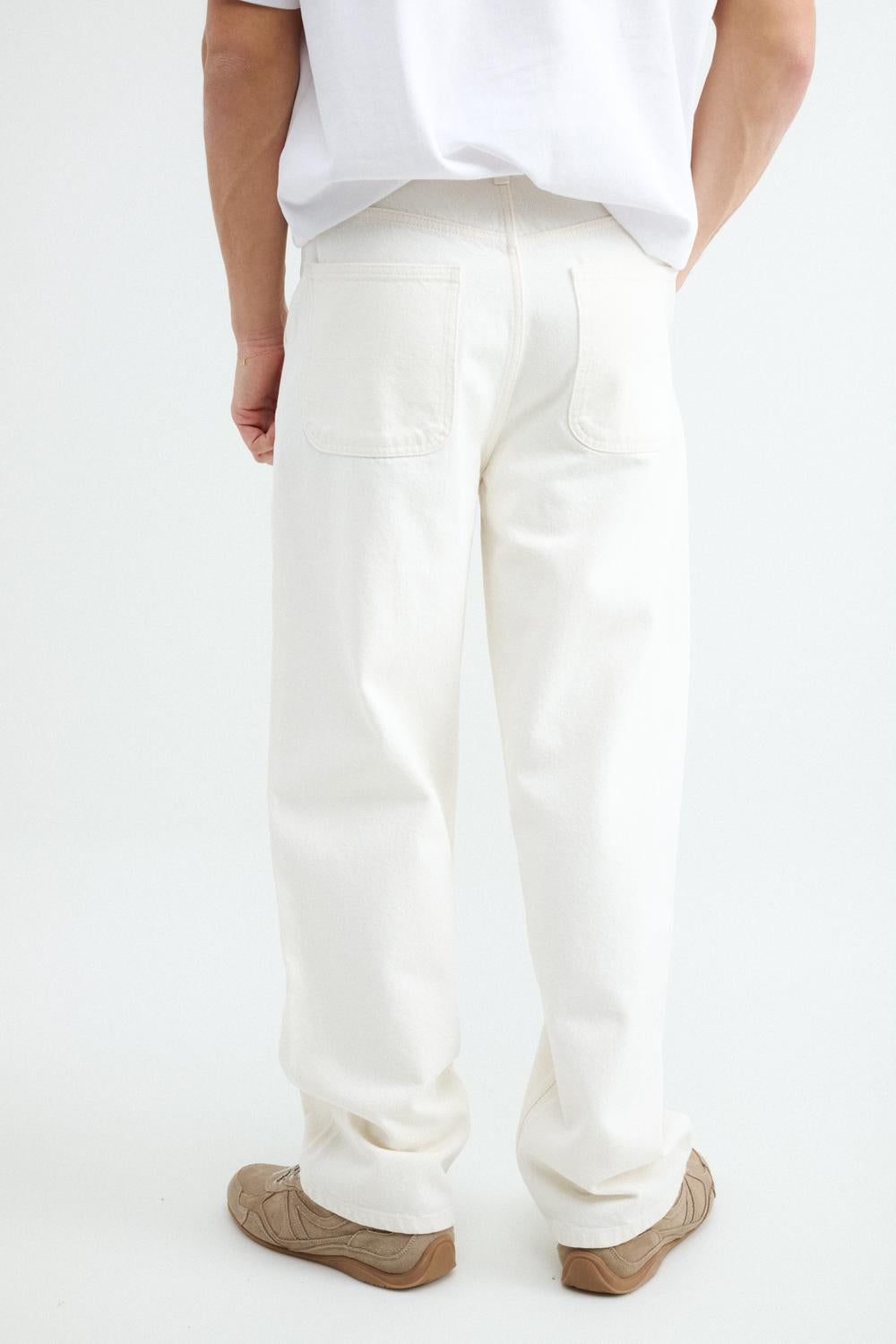 Pantalón TWILL SKATER FIT ALBERTO - White
