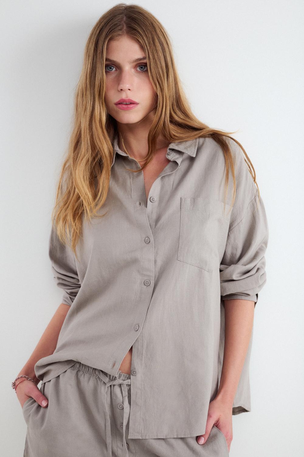 Camisa Relaxed Rustic - Deep Taupe