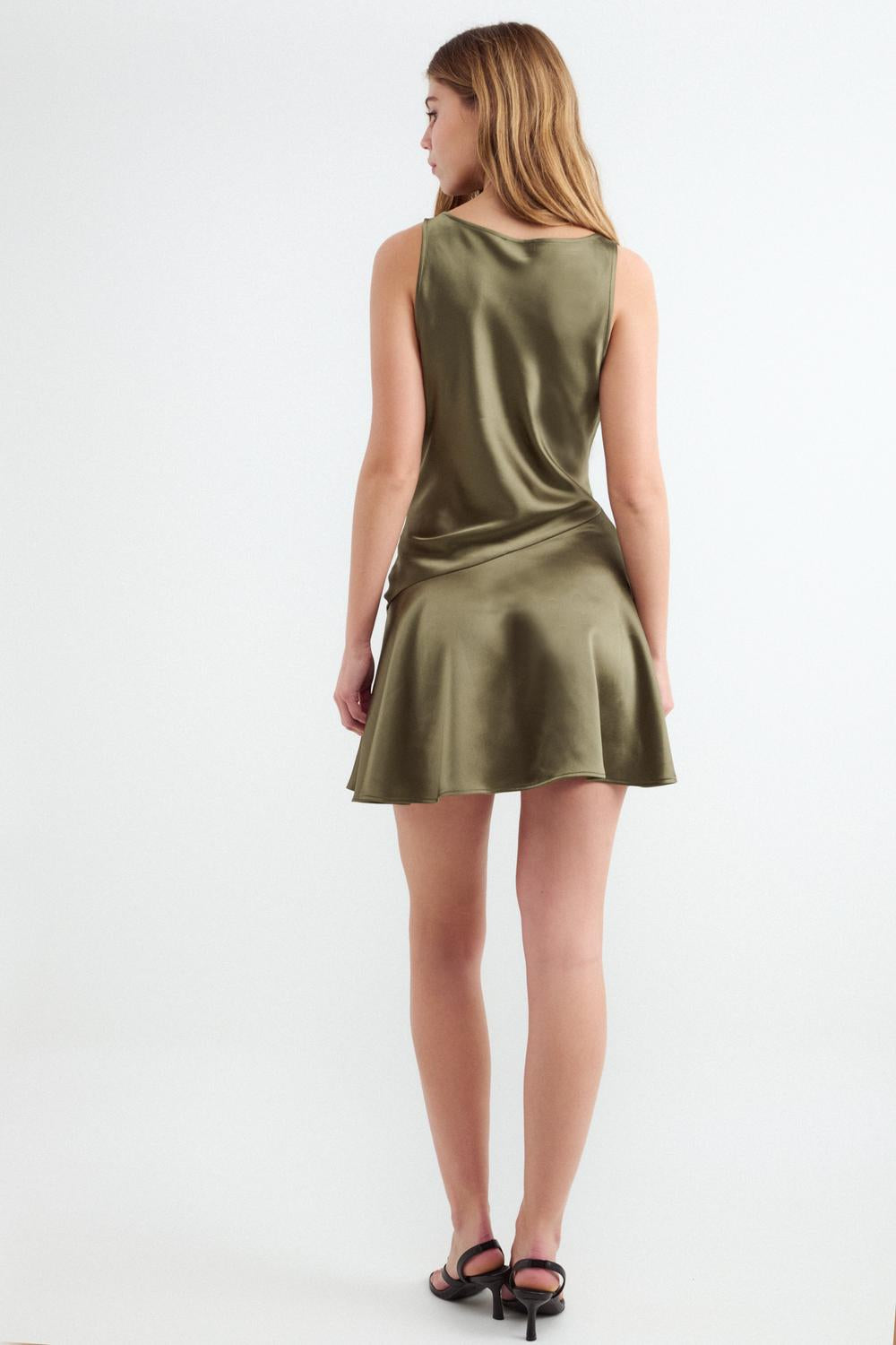 Vestido Slim Glossy - Khaki