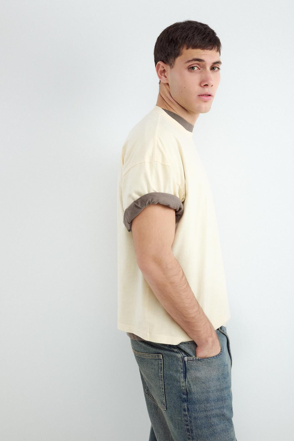 Remera Boxy Washed - Blazing Yellow