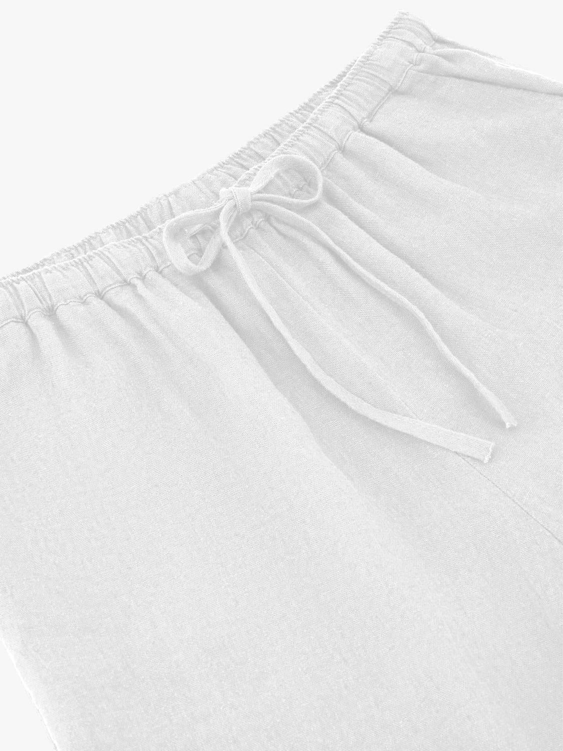 Pantalón Wide Leg Rustic Jogger - White