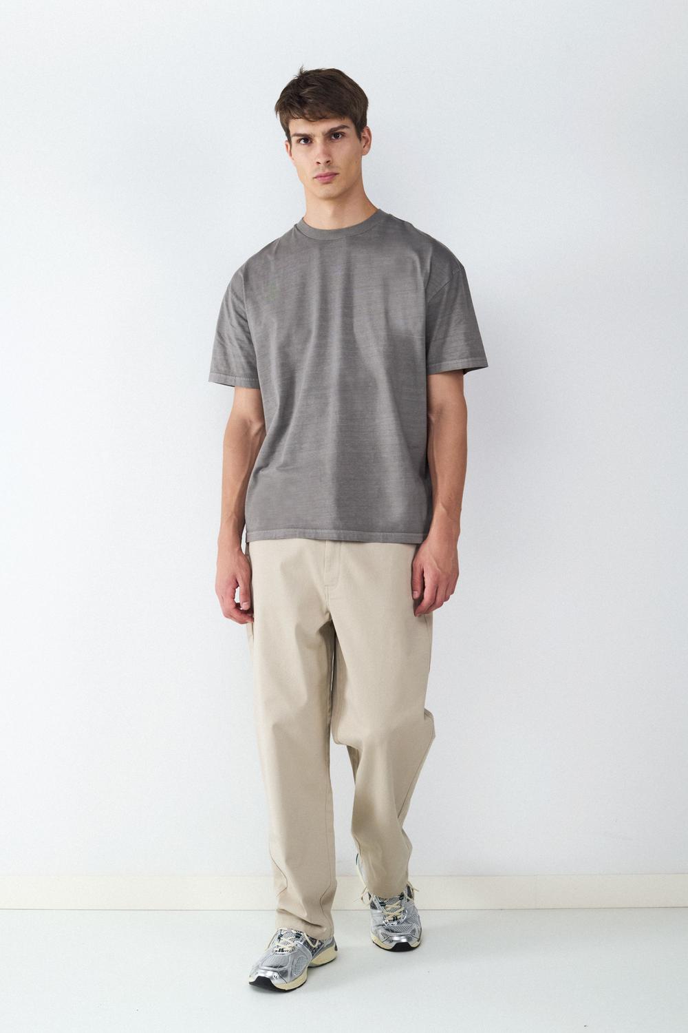 Remera Relaxed Washed - Grey