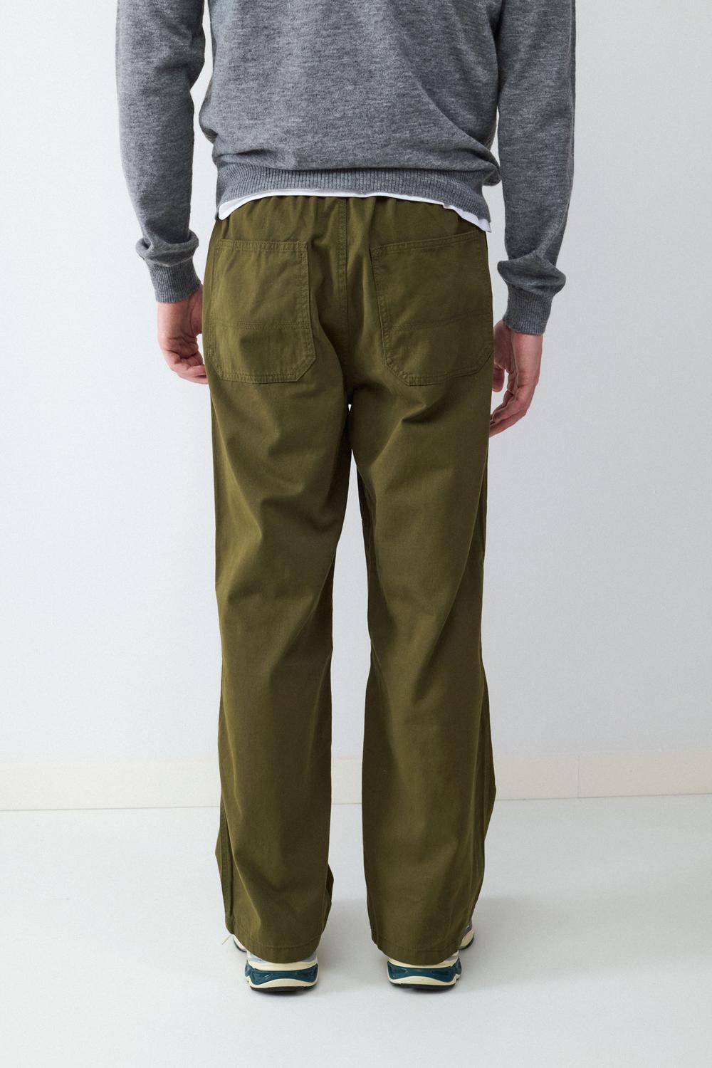 Pantalón STRAIGHT FIT ELASTIC NACHO - Khaki