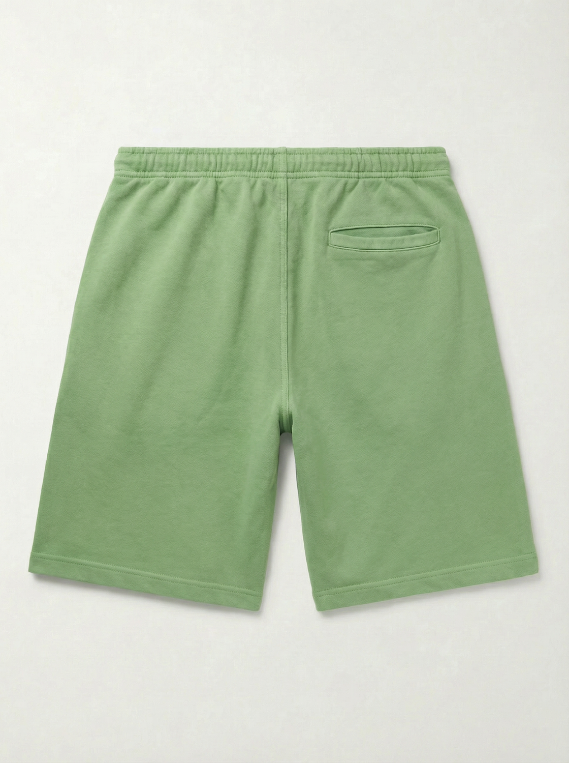 Short Regular Fit Washed Terry - Classic Green