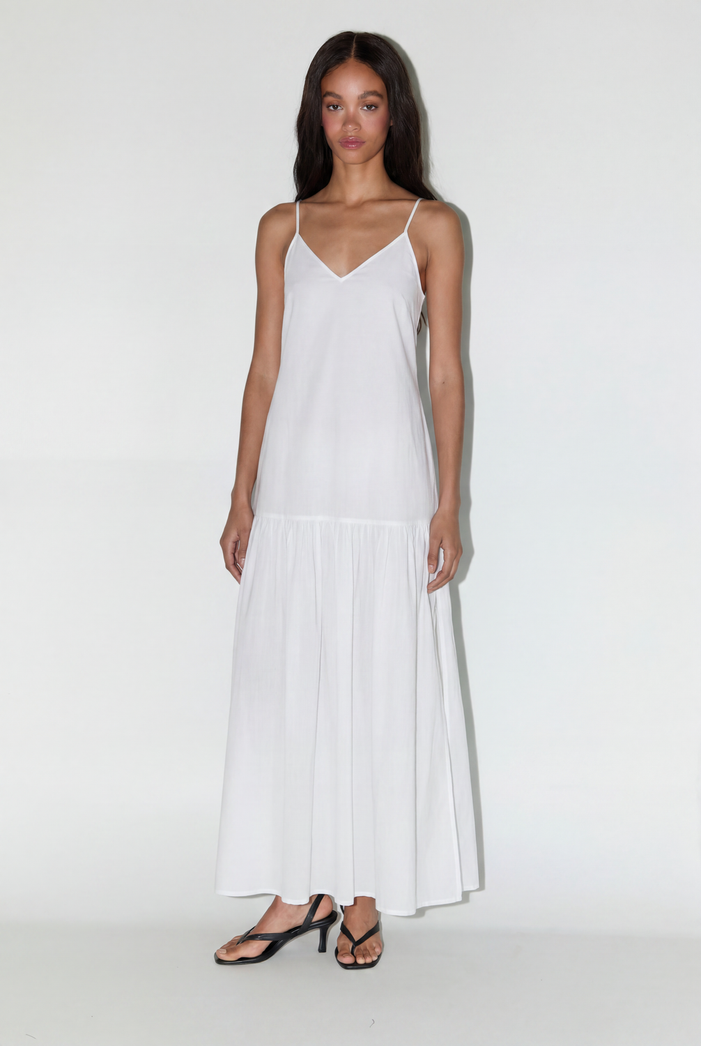 Vestido Loose Maxi Cotton - Ecru