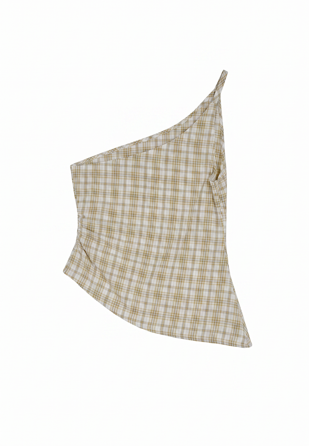 Top Regular Asymmetric Seersucker - Celery Green