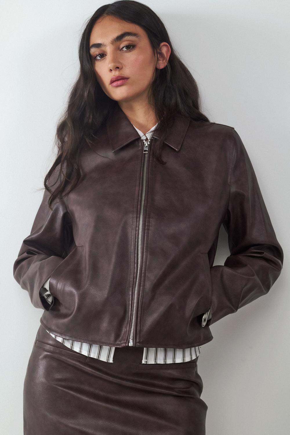 Campera Washed PU - Chocolate Lab