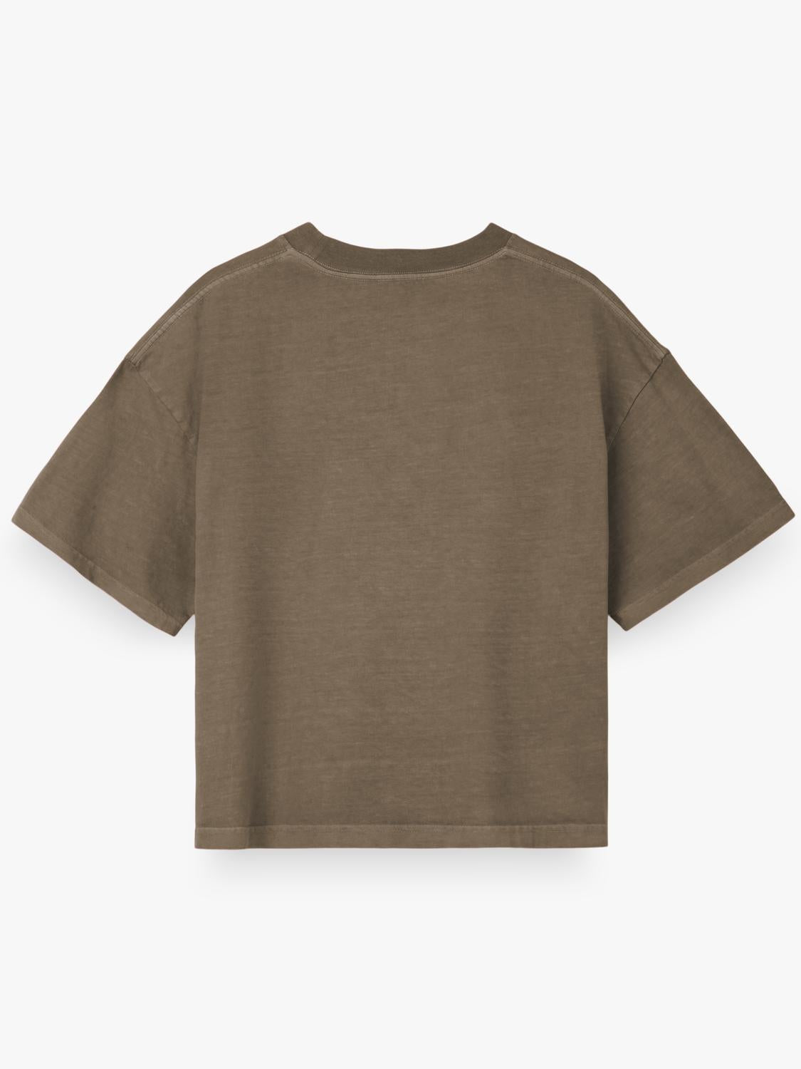 Remera Boxy Washed - Deep Taupe