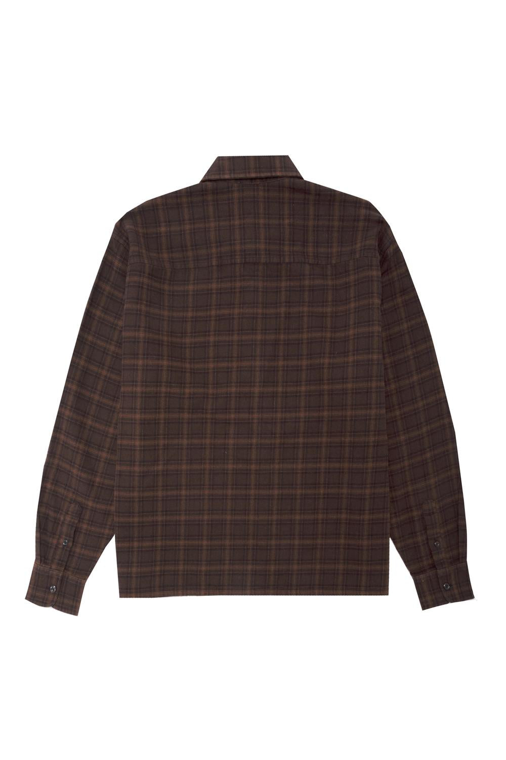 Camisa Boxy Pocket Flannel - Coffee Bean