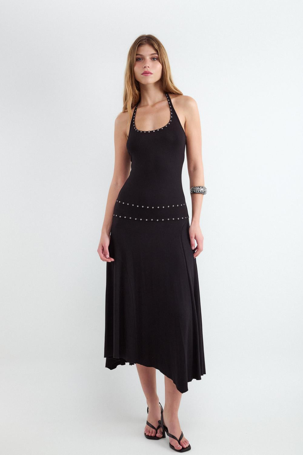 Vestido Tachas - Black