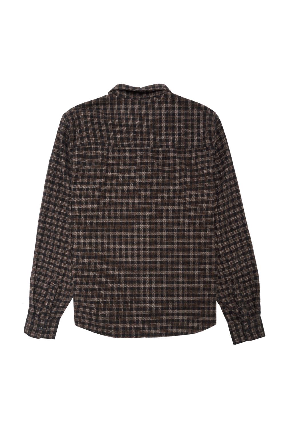 Camisa OVERSIZE POCKET FLANNEL - Black Bean
